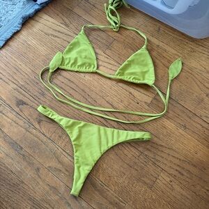 Benoa Green 2 Piece Bikini Set Petite